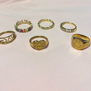Gold ring bundle